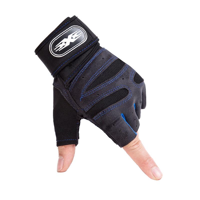 Fitness gloves men's and women's cycling wear-resistant and non-slip long wrist guards