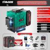 High-Precision 12-Line Outdoor Green Laser Level with Automatic Leveling for Walls and Floors