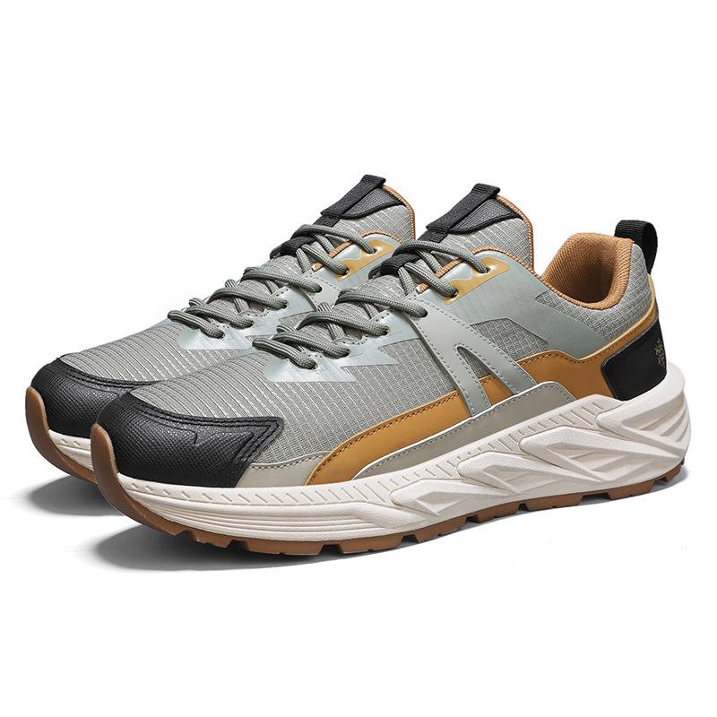 Neue Frühling Dicksohlige Erhöhende Dad-Schuhe Herren Leichte Farbabstimmung Atmungsaktives Mesh Vielseitige Herrenschuhe