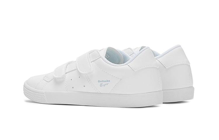 Onitsuka Tiger LawnShip Comfortable Slip Resistant Abrasion Resistant Low top Kids' Skateboarding Shoes White 1184A026-100