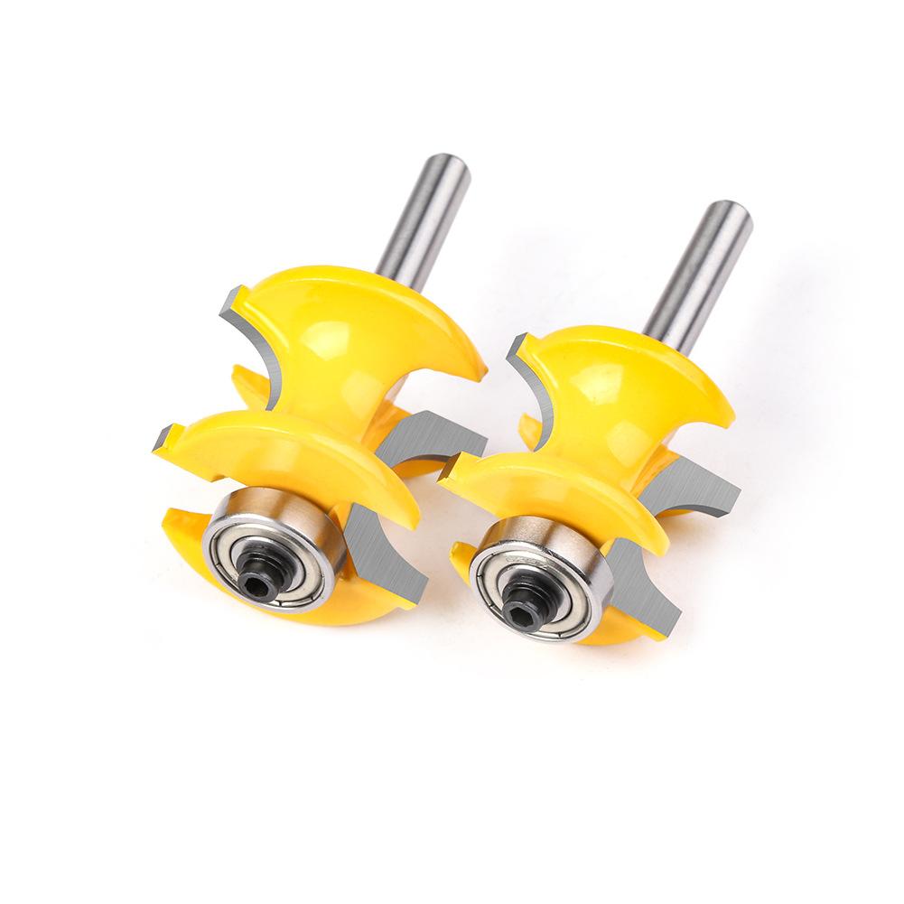 High-Grade 8-Handle Bearing Positive Semicircular Cutter Ball Milling Cutter Wooden Stick Milling Cutter Positive Semicircular