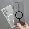 Luxury Slim Matte For Magsafe Magnetic Case for Samsung Galaxy S24 S23 Ultra S22 Plus Wireless Charging Hard PC Translucent Phone Cover