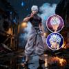 23cm Jujutsu Kaisen Satoru Gojo Actiefiguur Prachtig Driehoofd Beeld PVC Anime Verzamelfiguur Speelgoed Bureau Ornament Cadeau