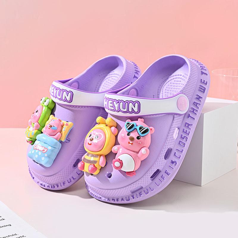 Lightweight And Breathable Children's Hole Shoes For Summer With Non-slip Soft Eva Sole In Multiple Colors