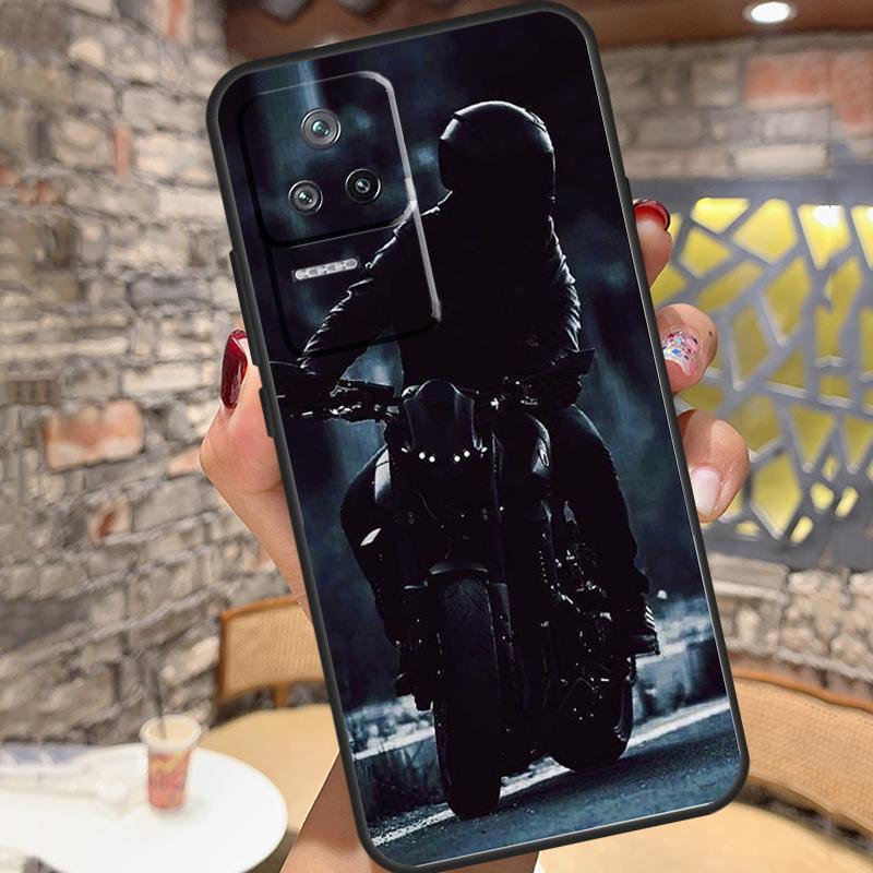 Fashion Motorcycle Man Case For Xiaomi 14T Pro 13T 11T 12T 13 14 15 Ultra POCO X6 X7 Pro X3 X5 M6 F5 F6 Pro Cover