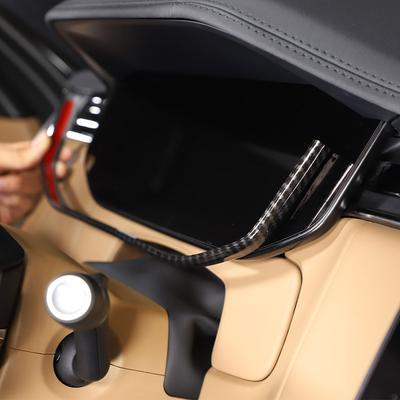 ABS Carbon fiber/Black For Land Rover Range Rover Sport Vogue L460 2026 2026 Car Dashboard Decorative Frame Sticker Accessories