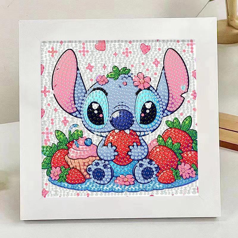 Kids Rhinestone Diamond Painting Kit with Frame – DIY Sticker Art Gift