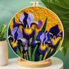 Nadelfilz Wolle DIY Kunst-Set 20cm Stickrahmen Florale Landschaft Handwerk Anfänger-Set