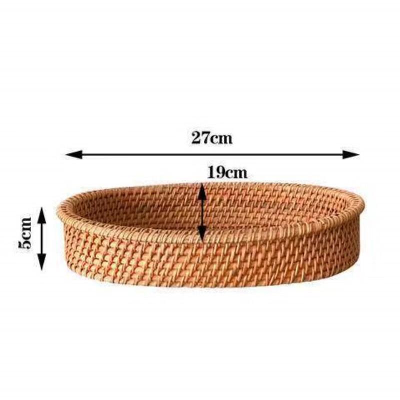Woven Rattan and Bamboo Storage Baskets