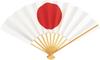 Hirai Seiko Wentylator z Flagą Narodową Japonia Wyprodukowano w Japonii