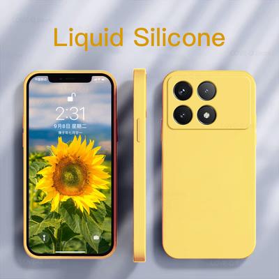Pro Poco X6 Pro 5G Pouzdro Luxusní Tekutý Silikonový Kryt na Telefon Pro Xiaomi Poco X6 Pro 5G Pouzdro s Ochranou Fotoaparátu