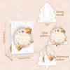 12/24pcs Elegant White &Golden Luxury Christmas Gift Bags with Golden Glitter Reindeer,Snowflake & Tree Cutouts Party Packaging