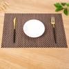 Simple and environmentally friendly Teslin PVC thermal insulation mat Western dining mat Easy to wash quick-drying non-slip hotel restaurant mat