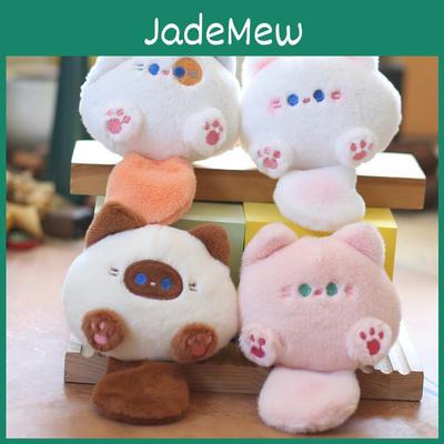 Lovable Plush Kitty Keychain Fluffy Cat Doll Soft Bag Charm Perfect For Gifts