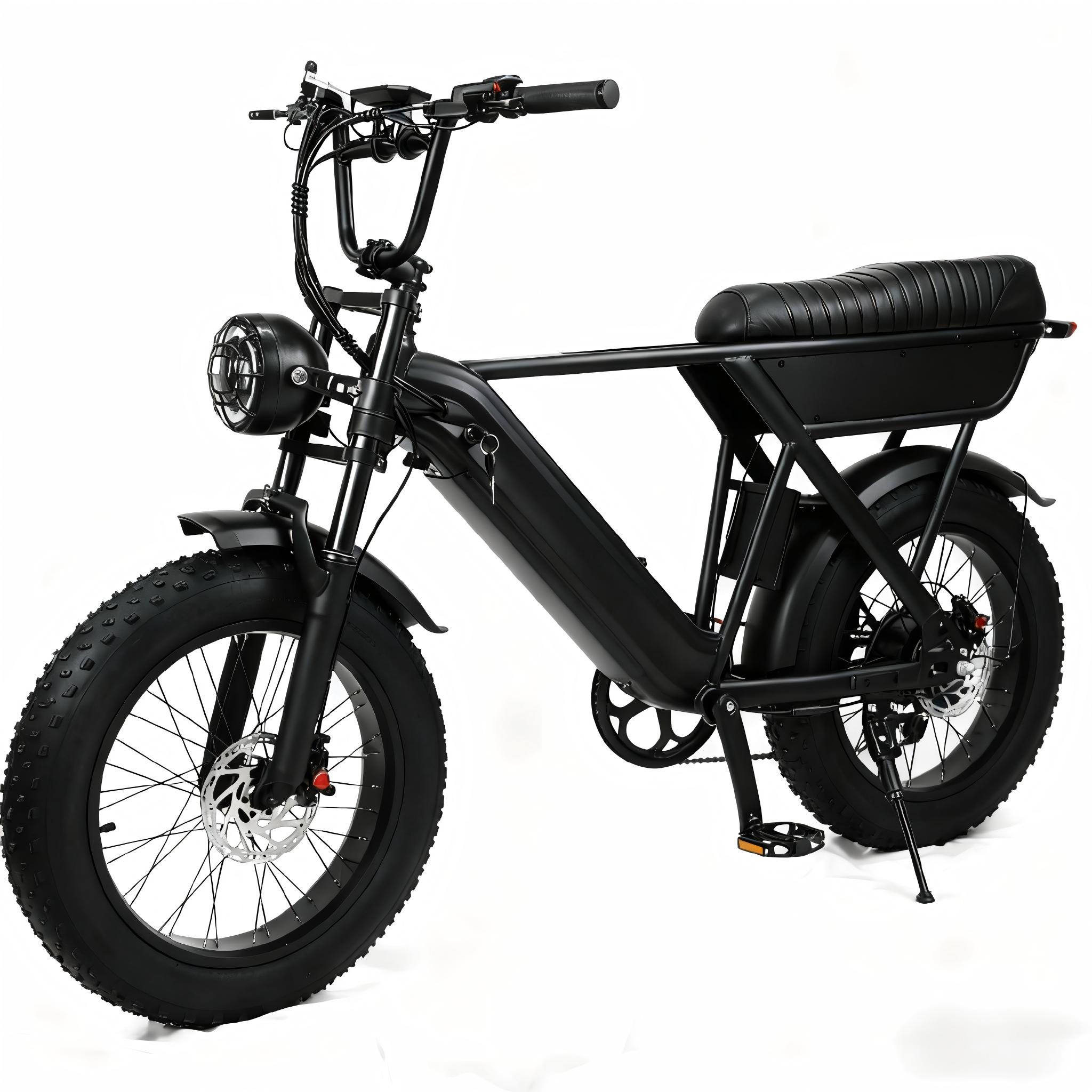 YANGOR Y20 Elektrofahrrad mit dicken Reifen – 48V 15Ah Akku schwarz