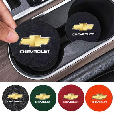 Automobile Decorative Felt Mats Dust-proof Felt Cushion Water Cup Coaster For Colorado Cruze Spark Captiva Malibu Trax
