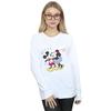 Disney Womens/Ladies Mickey And Minnie Mouse Kiss Sweatshirt