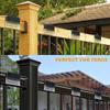 Waterproof Solar Deck Lights LED Light Terraces Railing Lamp Easy To Use Solar Step Lights  Yard