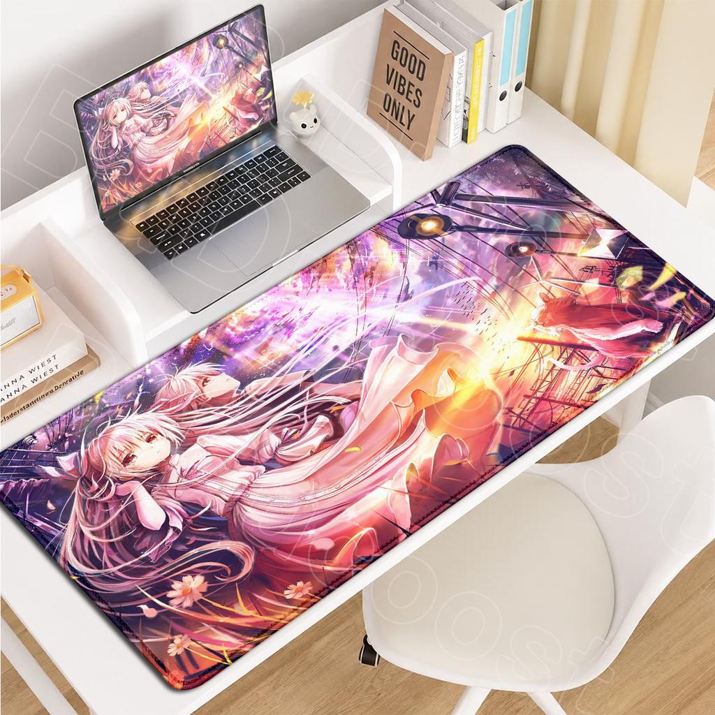 Yosuga no Sora Cartoon Anime Gaming Sora Kasugano Mauspads Mit Verriegeltem Rand Gummiboden Tischmatte Computer Büro Zuhause Teppich 900x400mm