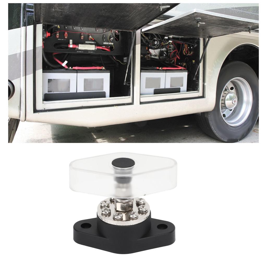 M10 Power Distribution Terminal 300A Maximum Current 3/8in Battery Junction Block Stud Post Bus Bar