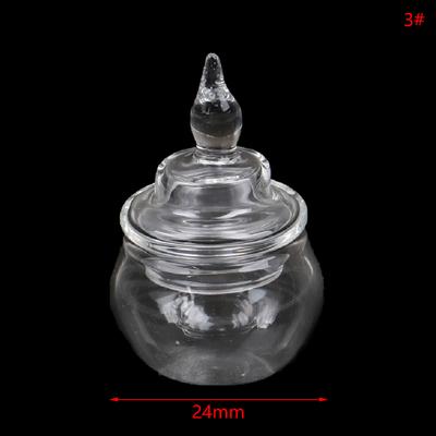 1:12 Dollhouse Mini Glass Jar Candy Bottle Storage Tank Tiny Vial Wishing Bottle Kitchen Home Decor Toy