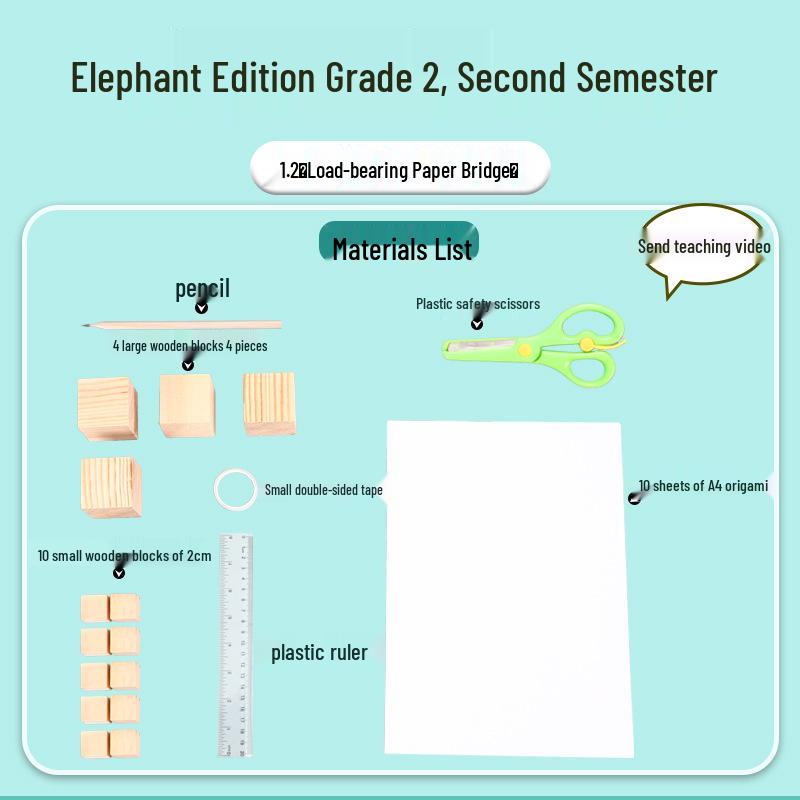 Elephant Edition Science Experiment Kit for Second Grade - Lower Semester