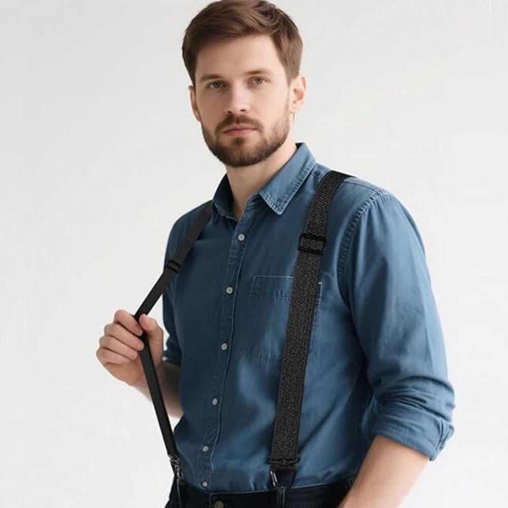 Heavy Duty Elastic Pants Braces Y-Type X-Type Anti-slip Suspenders Work Suspenders Work Use