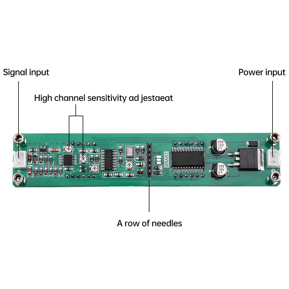 8-Bit Signal Frequency Counter 0.1MHz~1200MHz RF Cymometer Meter Digital Tube Display Frequency Module Frequency Tester Counter