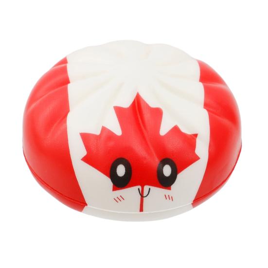 1/6Pcs Cartoon Dumpling Stress Relief Toy Anti-anxiety Flag Pattern Steamed Bun Squeeze Fidget Toy Hand Relaxation Decompression Gadget
