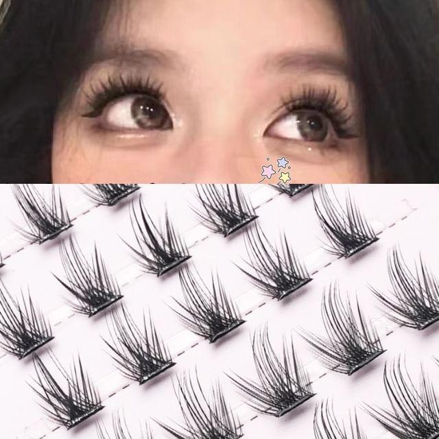 Lactacia - Безклевые Накладные Ресницы для Завитка, Мультипак с Пинцетом With Tweezers