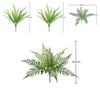 Faux Greenery Wall Panel Featuring 9head Iron Tree And Ferns For Home Indoor Decor