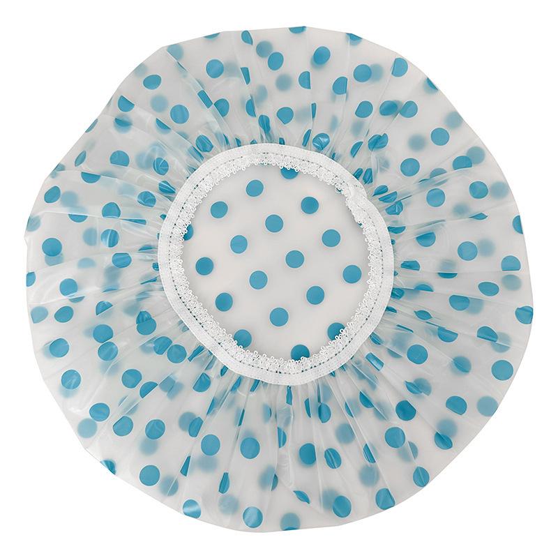 Reusable Waterproof Elastic Shower Cap for Women - Spa & Salon Hair Protection