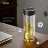WANXIANG Antibacterial Double-Layer Glass Tea Cup
