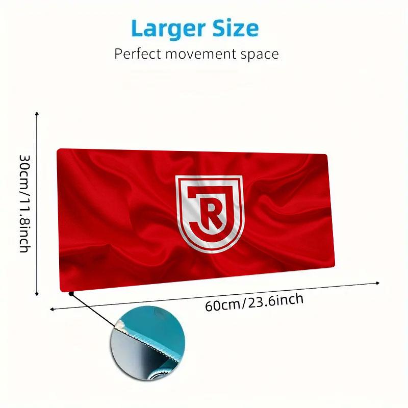 SSV Jahn Regensburg Large Size Mouse Pad Large Gaming Table Cushion Non-slip Laptop Tablet Big Mousepad XXL Mat Mini PC Playmat With Lock edge