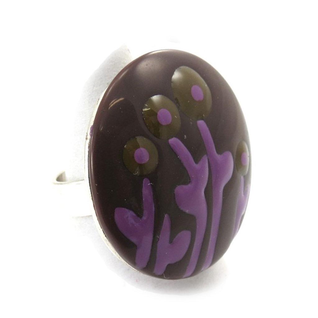 NOA [K0242] - Brown 'Vahiné' Designer Ring