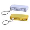 Compact Folding Ruler Keyring Multifunction  Mini Folding Ruler Keychain Easy To Carry for Convenient Measuring Anywhere