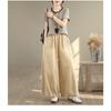 DIMANAF 2026 Summer New Plus Size Women Jeans Elastic Waist Long Pants Loose Casual Denim Cotton Trousers Vintaged