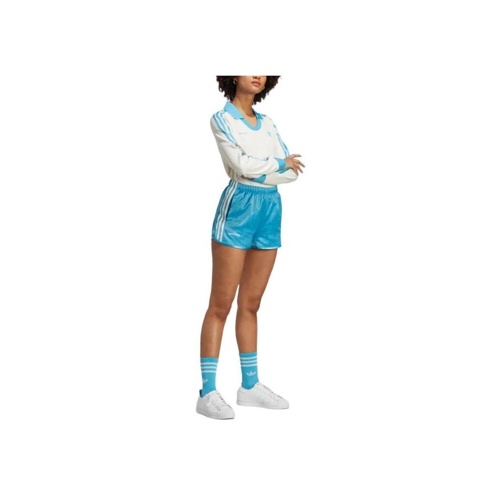 Adidas Originals x Sporty & Rich Soccer Shorts Clear Sky IN5252