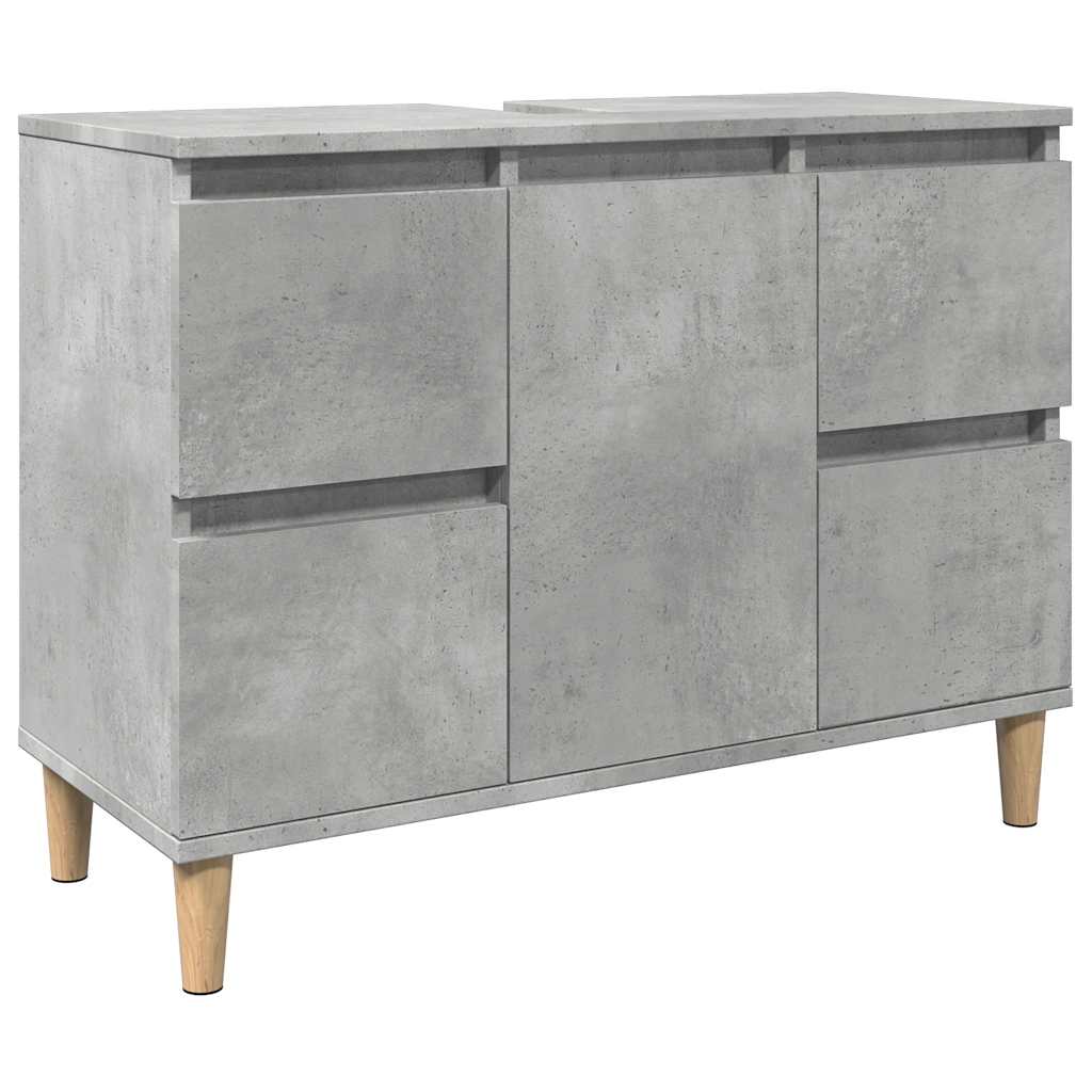 Vidaxl Under-Sink Cabinet, Concrete Grey, 80X33X60 Cm