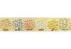 Gold Three-Piece Beaded Copper Bracelet Set for Students