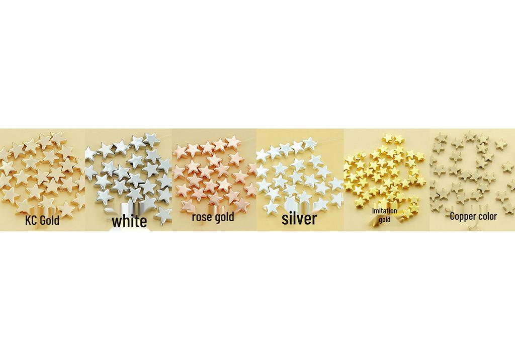 Gold Three-Piece Beaded Copper Bracelet Set for Students