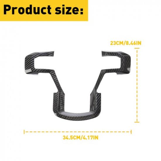 Steering Wheel Cover Trim Interior Accessories For Ford F150 2015- Carbon US