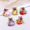 Kawaii Luminous Capybara Car Ornaments Dollhouse Mini Scene Decor Micro Landscape Ornaments Diy Desktop Decoration Toys