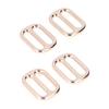 10PCS Flat Shape Metal Slide Buckle Zinc Alloy Belt Slide Buckle  Clothing Accessories