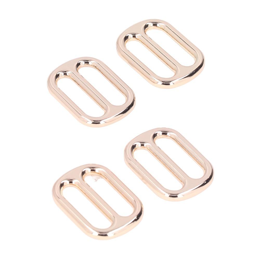 10PCS Flat Shape Metal Slide Buckle Zinc Alloy Belt Slide Buckle Clothing Accessories