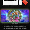 Black Magic Girl Mouse Pad RGB Gaming Mousepad Big LED Pad PC Desk Mat Luminous Mouse Pad Large Keyboard Mats Table Rug With