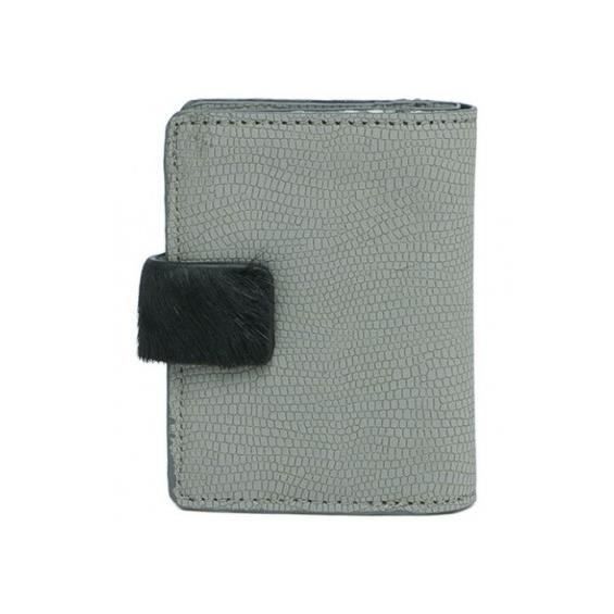 Porte-cartes - LOLLIPOPS - Seal Miss - Gris - Imprimé serpent - Détails animaliers