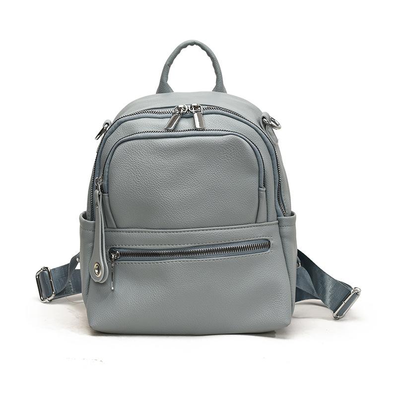 Backpack Women Candy Color Three-purpose Bag Multifunctional Multi-component Casual Cute Versatile Solid Color High-end