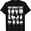Halloween Funny Shirt Boo Sheet Halloween the Sheet List T-Shirt