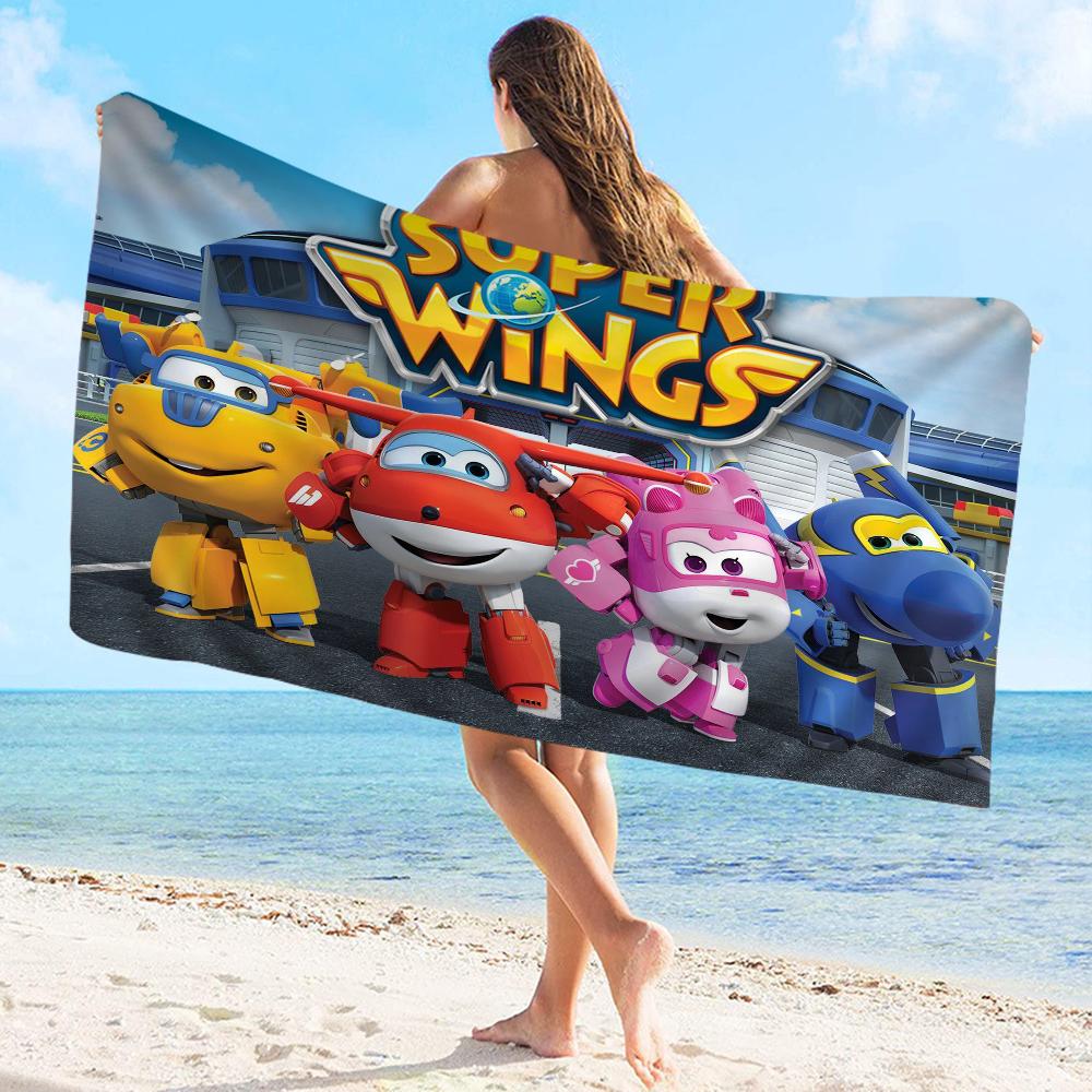 Super Wings Towel Microfiber Beach Towel Absorbent Quick Dry Soft Yoga Swimming Resort Mountain Climbing Towel